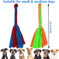 ASOCEA 3 Pack Dog Rope Toys Flirt Pole Replacement for Small Medium - Blue+Green - image 2