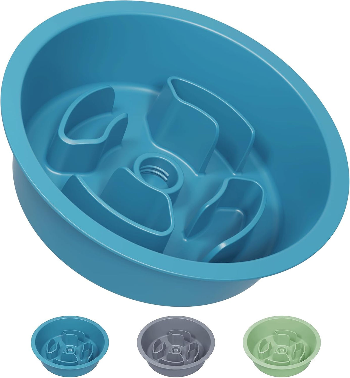 AVERYDAY Slow Feeder Dog Bowls for Large Breed - Slow Feeder Blue / 1.5 Cup - Fit 6.4-6.7'' Feeder Holes
