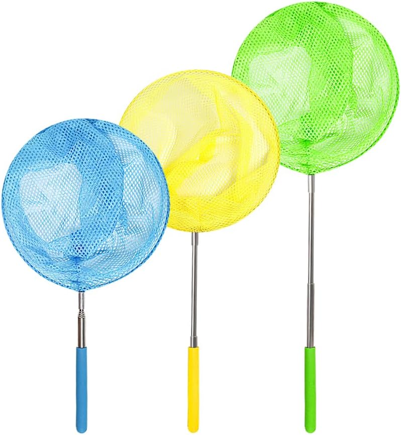 Kids Telescopic Butterfly Fishing Nets for Kids Catching Insect Net - 3 Pack - image 3