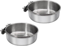 Large Bird Feeding Dish Cups with Clamp Holder - Medium / 2 Pack