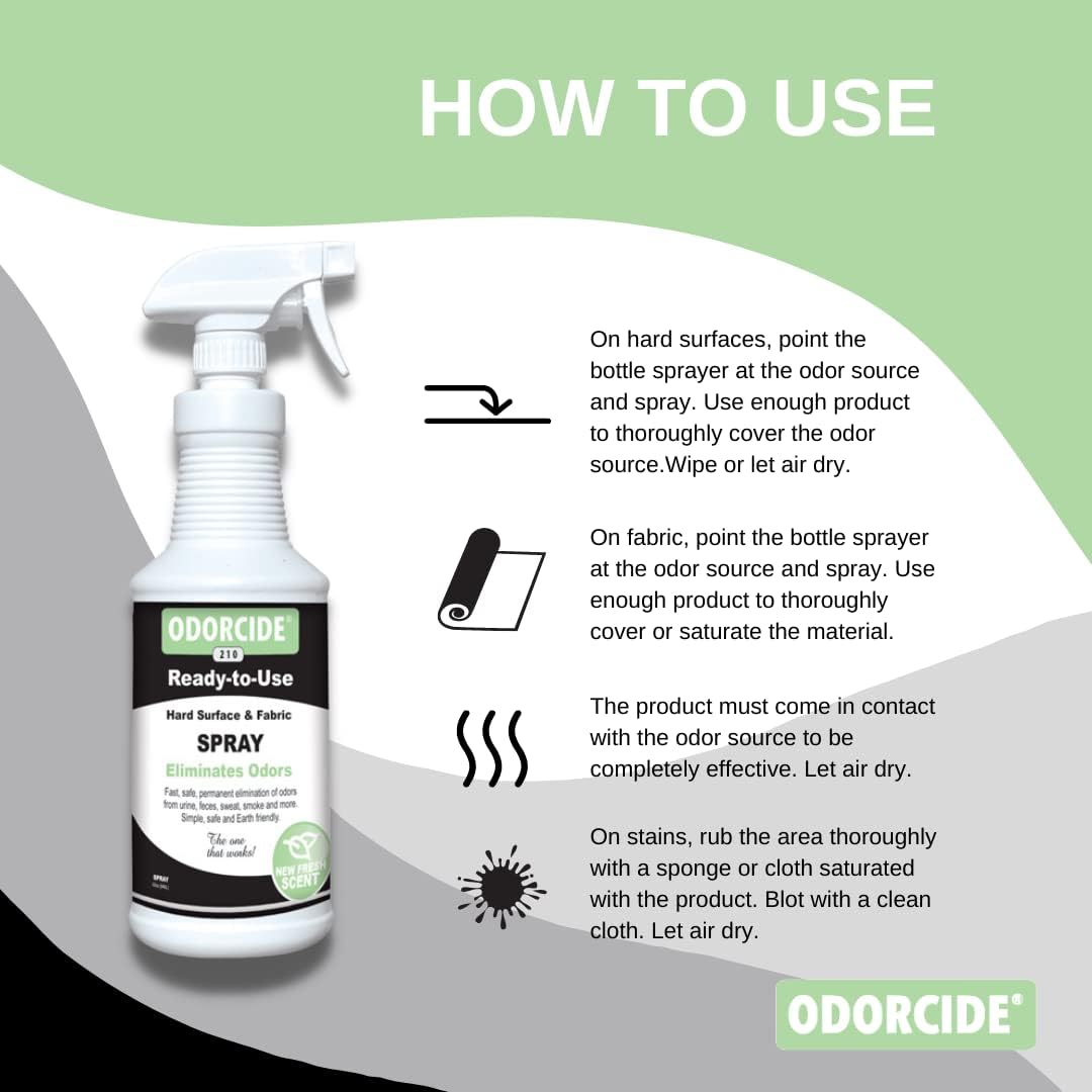Odorcide Odor Eliminator Concentrate: Odor Eliminator for Strong Odor - Fresh Scent / 32 oz - image 2
