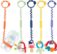 Toy Straps for Baby, Toy Safety Straps for Toy, Sippy Cup Straps - A-multi-5pk
