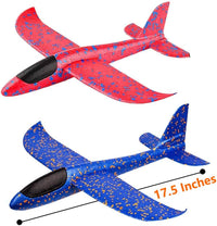 WenToyce 2 pack of 17.5 inch throwing foam airplanes with tail wing slots - view 10