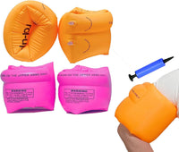 Ztikug inflatable arm floaties, 2 pack of PVC swim arm bands with inflater - view 6