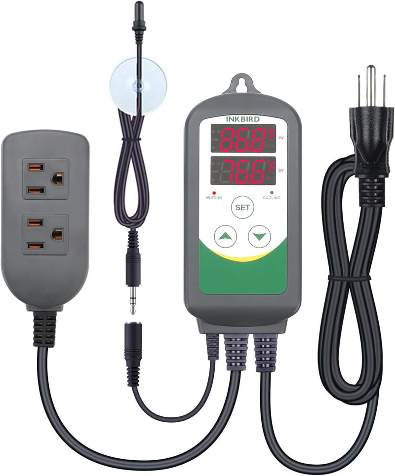 Inkbird ITC-308S Aquarium Heating and Cooling Dual Stage Temperature