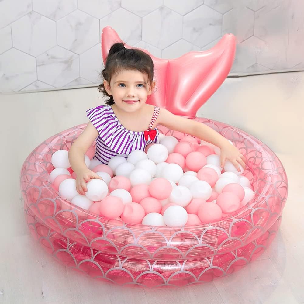 Benelet 47 inch inflatable mermaid kiddie pool and ball pit - view 7