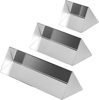 Amlong Crystal 2.5 inch Optical Glass Triangular Prism for Teaching - 2.5 Inch, 4 Inch, 6 Inch