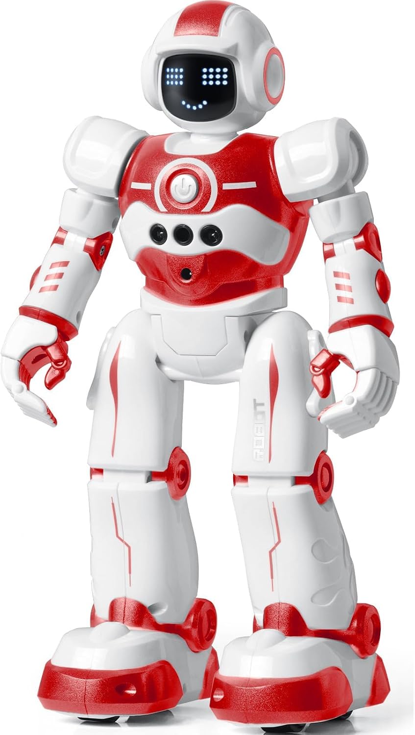 Robot Toys for Kids, Rechargeable Remote & Gesture Control Robots – Fun for Kids & Family - Red