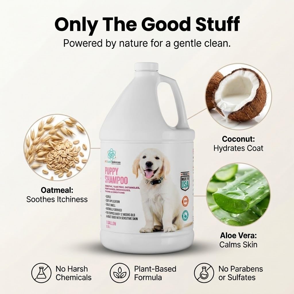 16 fl oz Tearless Puppy Shampoo and Conditioner - 128 Fl Oz (Pack of 1) - image 3