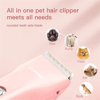 Professional Household Waterproof Low Noise Pet Hair Clippers - Ts006-pink - image 3