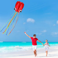 Hengda Kite Soft Octopus Kite Series - 3 / Blue+Red+Green - image 4