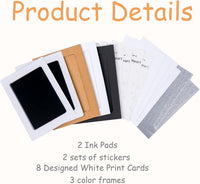 Inkless Paw Print Kit, Dog Paw Print Kit, Dog Nose Print Kit - Black / Medium-Large 2 Pack - image 2