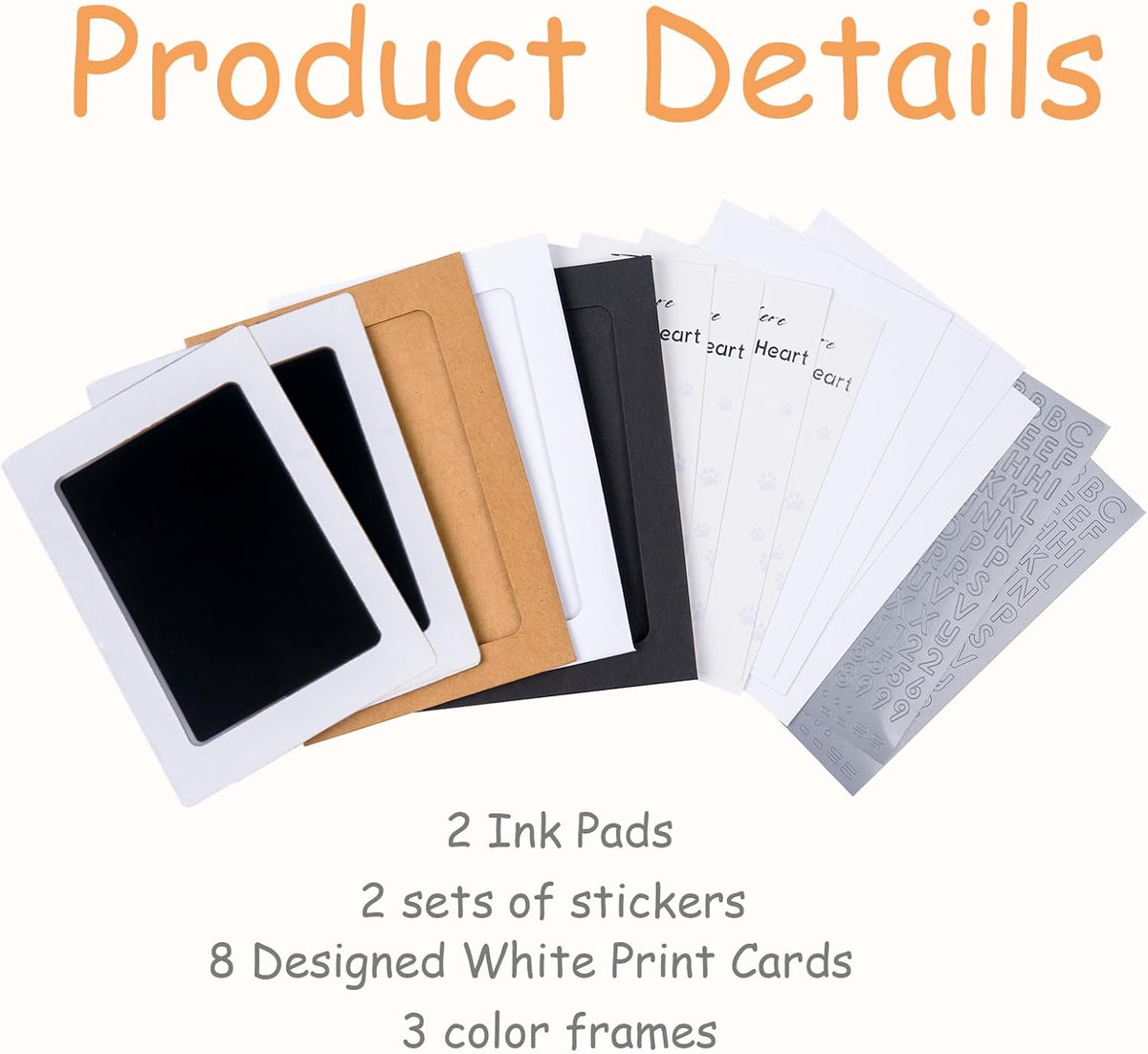 Inkless Paw Print Kit, Dog Paw Print Kit, Dog Nose Print Kit - Black / Medium-Large 2 Pack - image 2