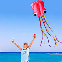 Hengda Kite Soft Octopus Kite Series - 1 / Pink - image 4