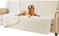 Tcksstex Waterproof Blanket Couch Cover for Dogs Pet Bed Protector – Essentials for Dogs - Ivory / 52x82Inch (Pack of 1)