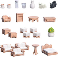 23 PCS Mini Dollhouse Furniture Resin Accessories Set – Fun for Kids & Family - image 2