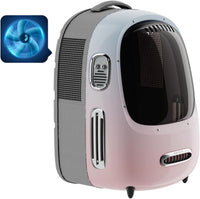 PETKIT Cat Backpack Carrier for Kitty Small Dog with Inbuilt Fan - Pink