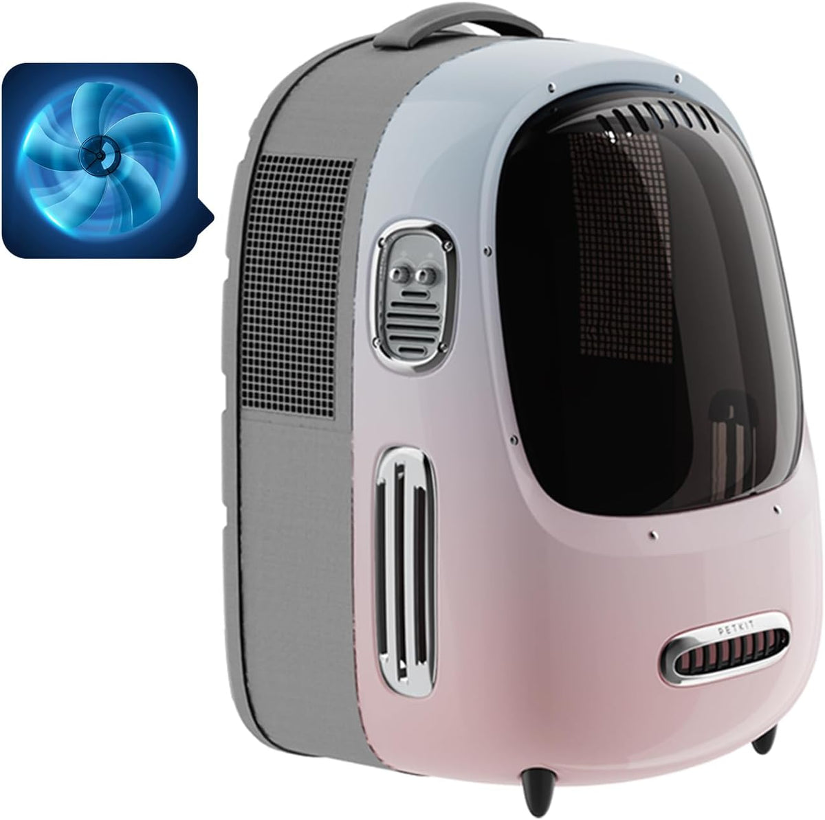 PETKIT Cat Backpack Carrier for Kitty Small Dog with Inbuilt Fan - Pink