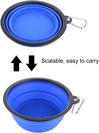 Large Collapsible Dog Bowls - Large,34oz / 34oz-Blue&Red - image 4