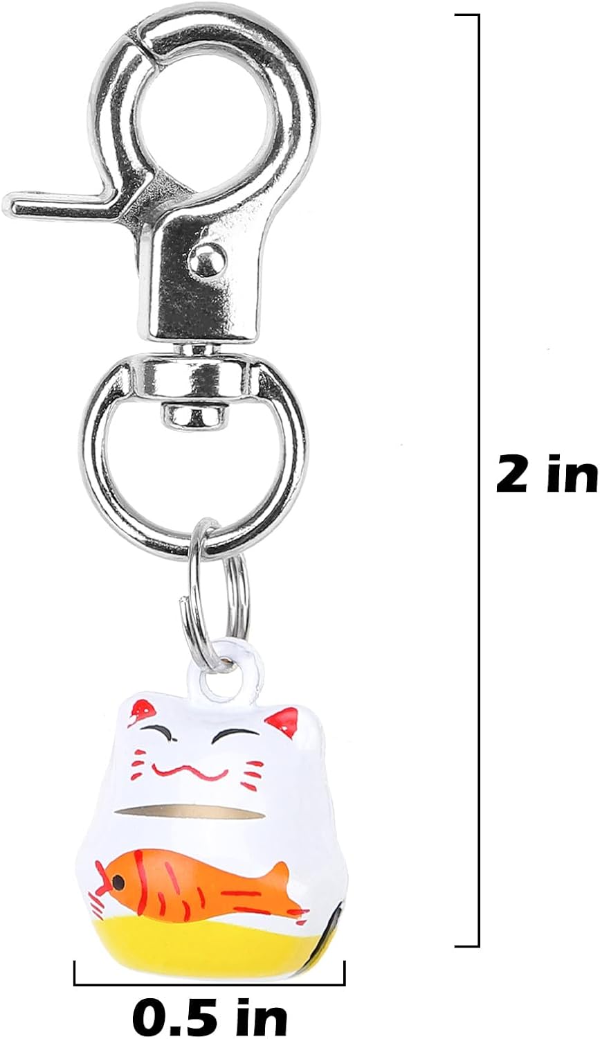 Cat Bell 2 Pack, Pet Collar Bells for Cats and Dogs - Lucky Cat / Small - image 4