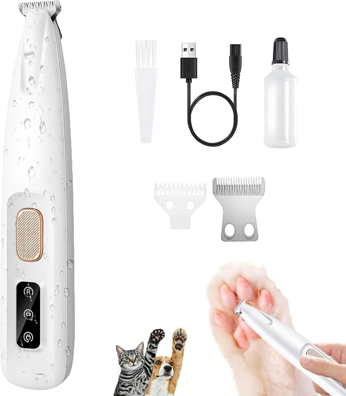2Packs Speedy 2.0 Tail Cat Toys for Bored Indoor Adult Cats - 1pc Dog Paw Trimmer