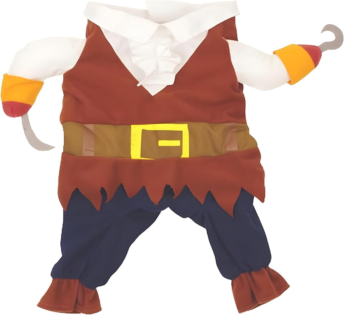 Pirates of the Caribbean style pirate dog costume with hat, size M for 10-13 lb dogs - view 4