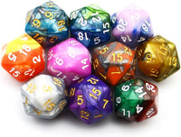 SmartDealsPro 10-Pack 20 Sided Dice D20 Polyhedral Dice for DND RPG - Double Color - image 3