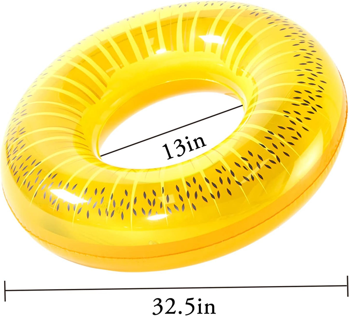 FindUWill Pool Floats Kids, Pool Swim Tubes Rings - 02-Grapefruit, Passion fruit, Kiwi fruit, Watermelon (Upgraded Version) - image 2