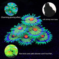 ZtohPyo Glow Fish Tank Decorations - Green - image 4