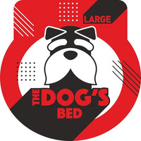 The Dog’s Bed Orthopedic Dog Bed Large Blue Oxford with Red Trim UK Flag Dog Bed 36x27 Memory Foam, Pain Relief: Arthritis, Post Surgery, Lameness, Veterinary Approved, Waterproof Washable Cover