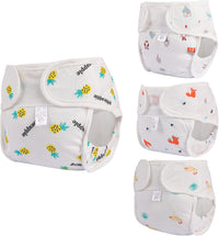 Babeside reborn baby doll diapers in pineapple, fox, flamingo and house prints