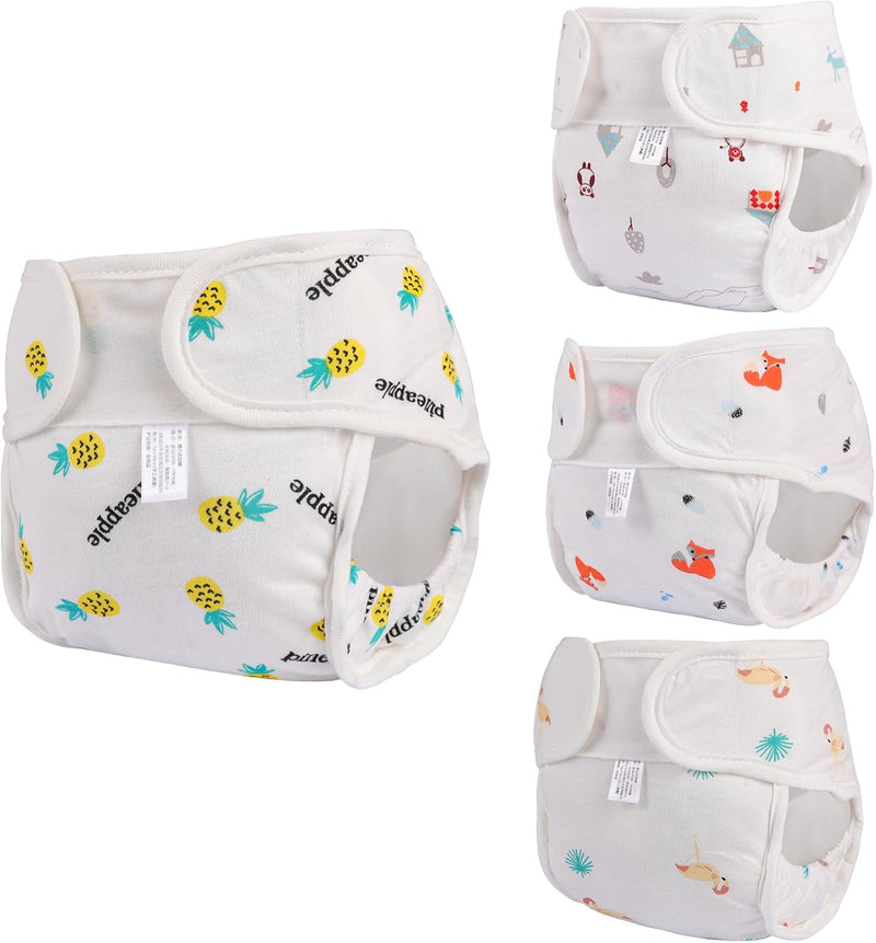 Babeside reborn baby doll diapers in pineapple, fox, flamingo and house prints
