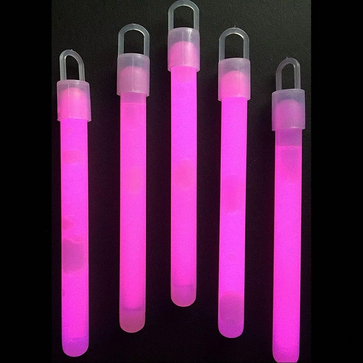 Glow With Us 50 pack of 4 inch orange glow sticks with necklace strings - view 3