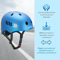 KAMUGO Kids Bike Helmet Set - Blue - image 3
