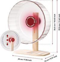 Super Silent Hamster Wheel 10.4 Inch, Magnetic Large Rat Wheel for Chinchilla, Gerbil, Guinea Pig, Cat, Mouse, Sugar Glider and Dwarf, Syrian Hamster Accessories (Tomato Red)