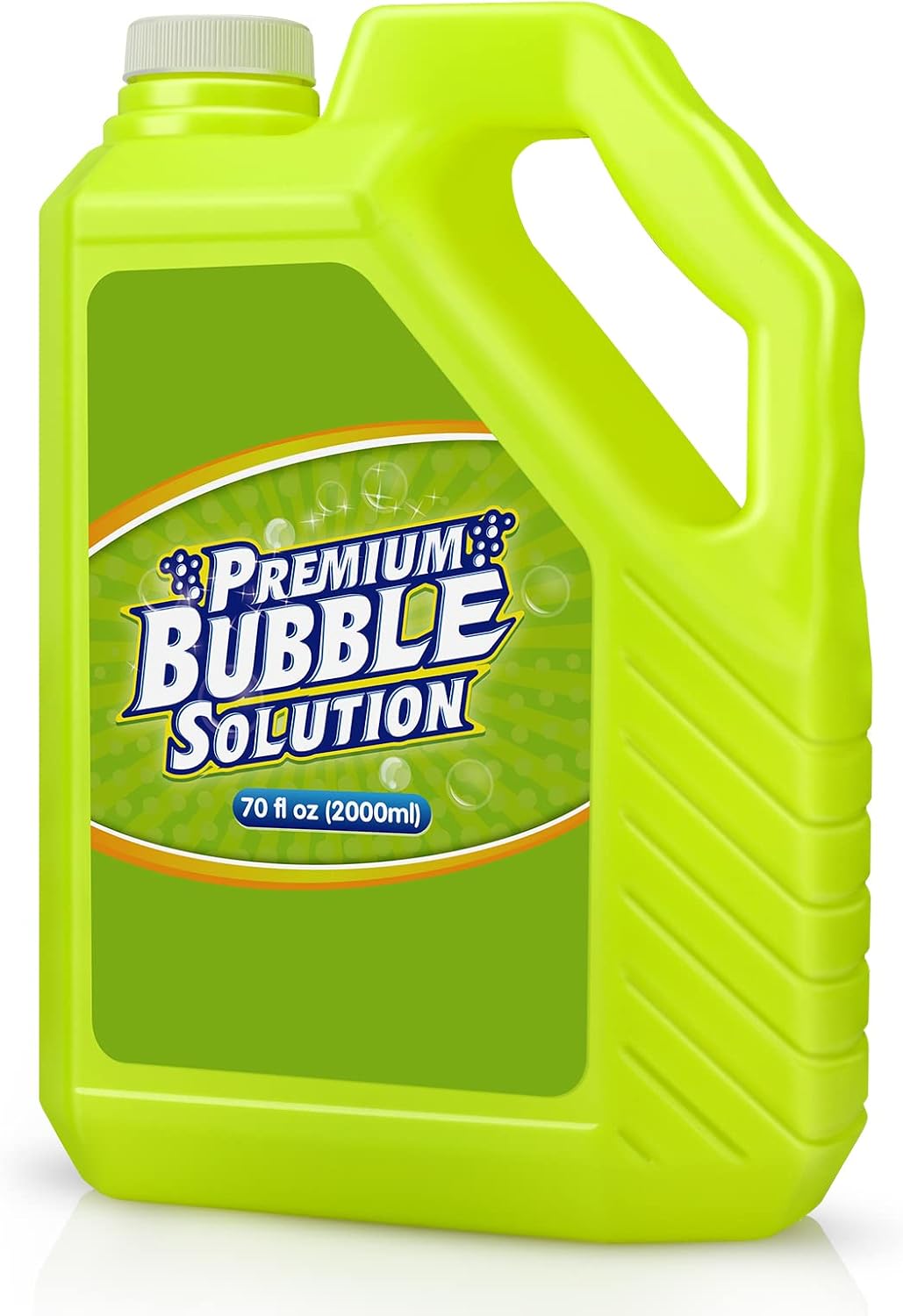Bubble Solution Refill - 70 OZ Non-Toxic Pre-Mix Refill for Bubble Machine – Fun for Kids & Family - Green-70 Ounce