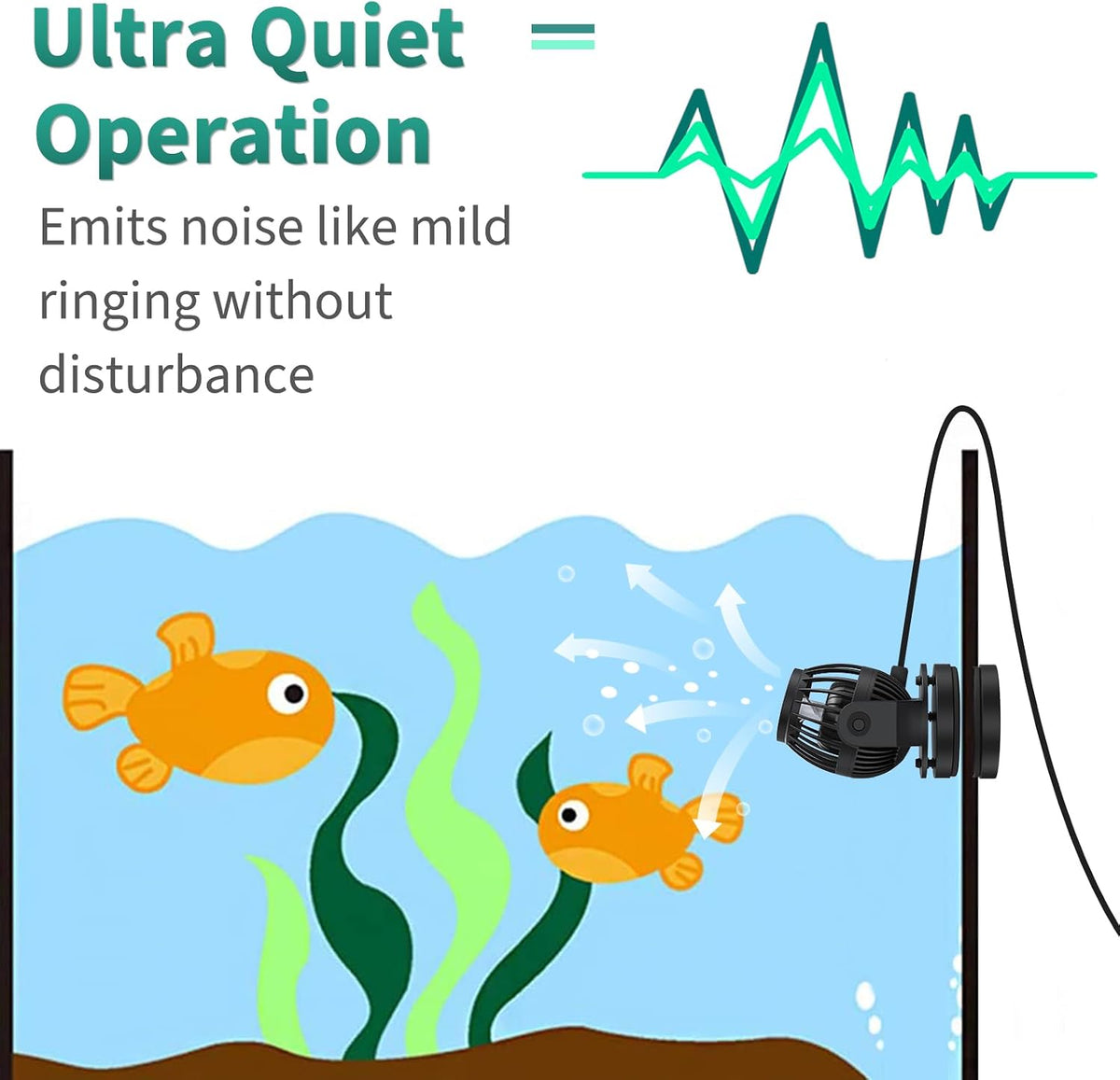 Uniclife Aquarium Wave Maker for 120-300 Gallon Fish Tanks 3400 GPH - 60-120 Gallon - image 3