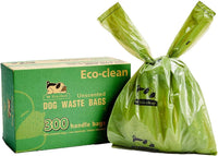 ECO-CLEAN Dog Poop Bags, 300-Count Dog Waste Bags with Easy-Tie Handles – Essentials for Dogs - 1 Count (Pack of 300)