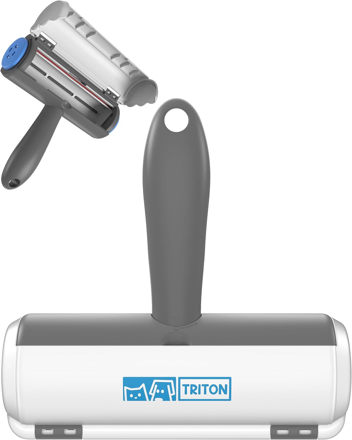 Triton Pet Hair Removal Tool w/Fur Trapping Compartment - Gray/White / Large