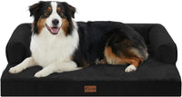 Orthopedic Washable Dog Bed for Extra Large Dogs - Black / 35.0"L x 22.0"W x 7.0"Th