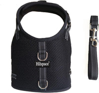 Mini Dachshund Harness, No Armpit Rub, Escape Proof, Reflective - Black / M: Chest 42-52cm (16.5"-20.5") - image 2