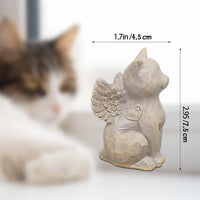 Cat Angel Memorial Figurine, Gray - Natural-love My Cat (Gray) - image 2
