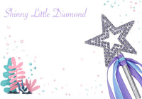 Lovelyshop Crystal Metal Star Fairy Wand with Ribbon - Blue/Purple - image 4