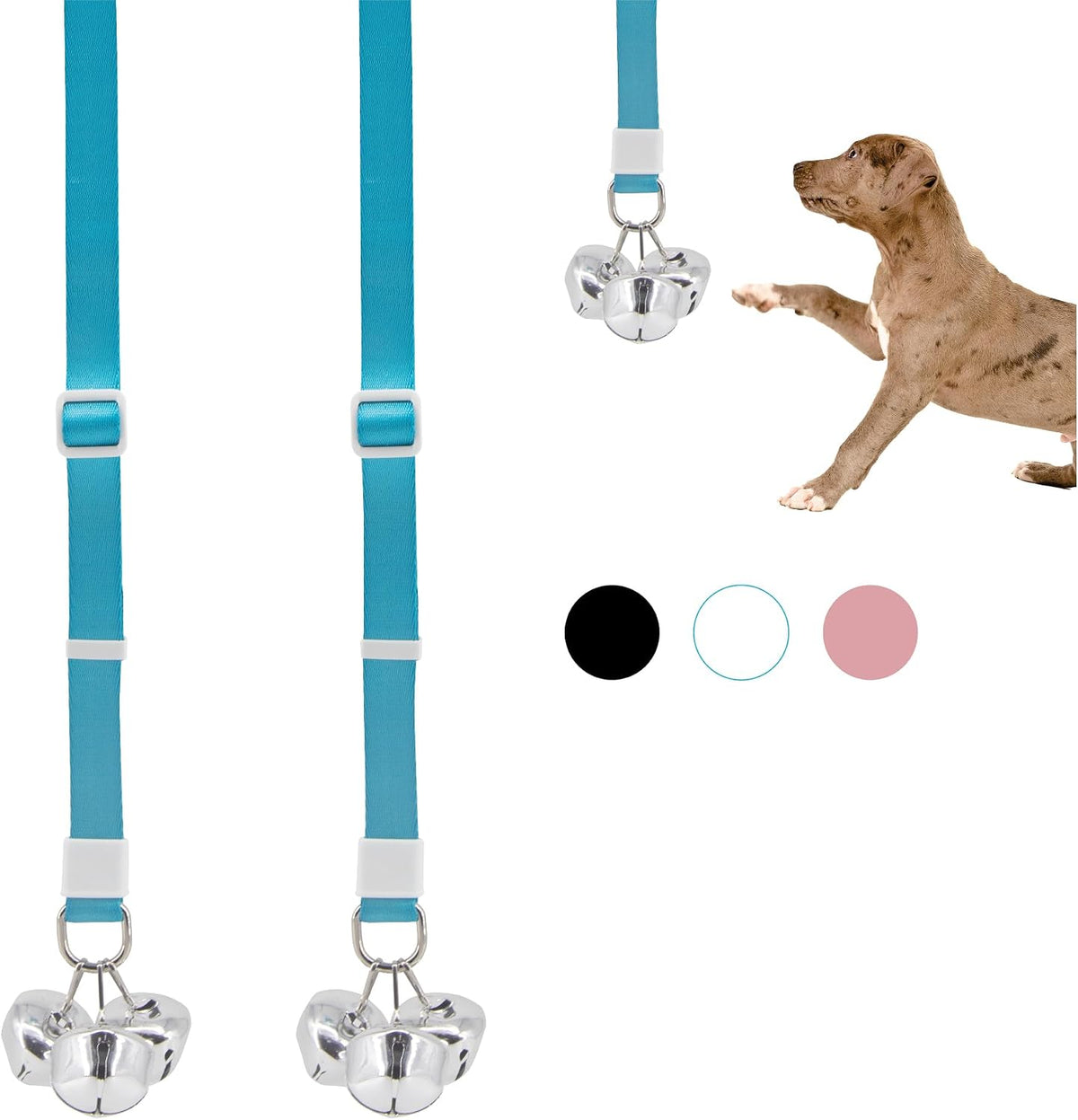 SVD.PET Puppy Bell Doorbell, Dog Bell for Potty Training - 2-PACK / Blue
