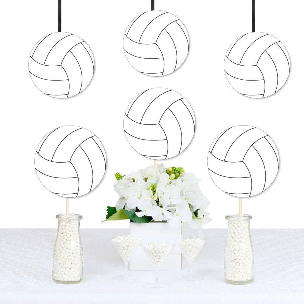 Big Dot of Happiness volleyball party decorations, 20 double-sided cardstock cutouts - view 8