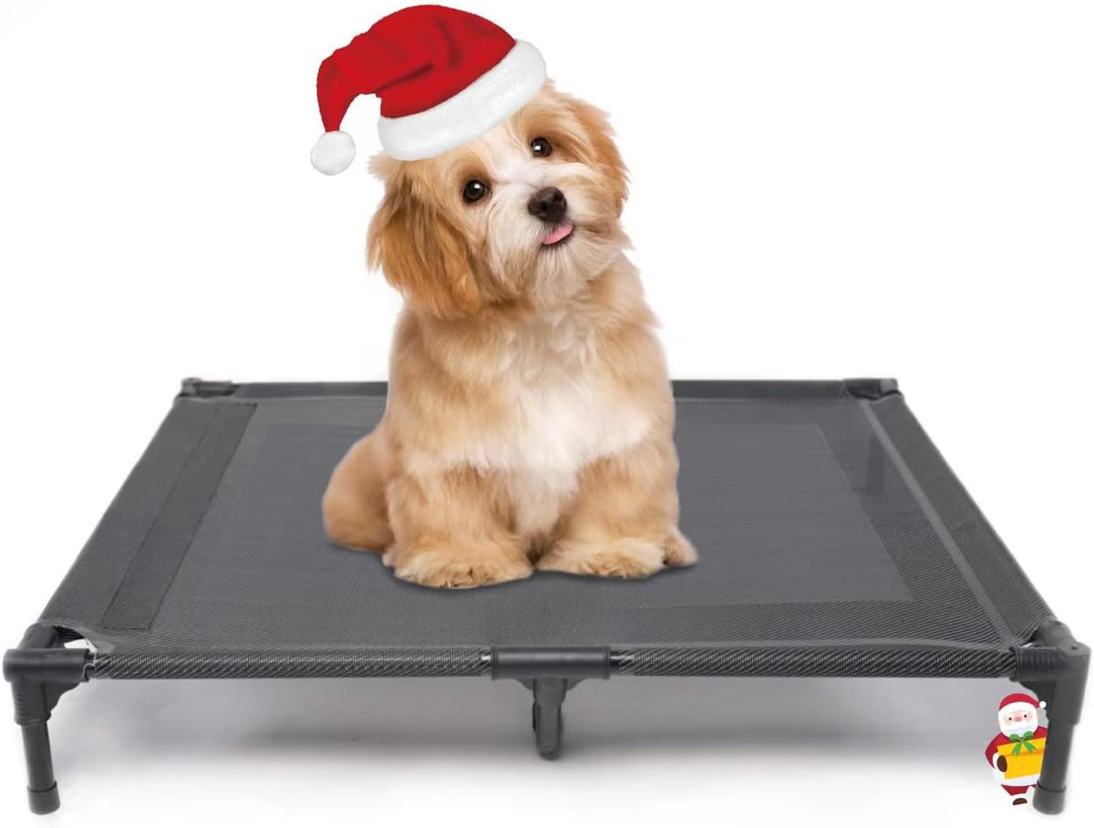 Elevated Dog Bed for Large Dogs 120lb - M (30"Lx 23"Wx6.3"H) / Grey