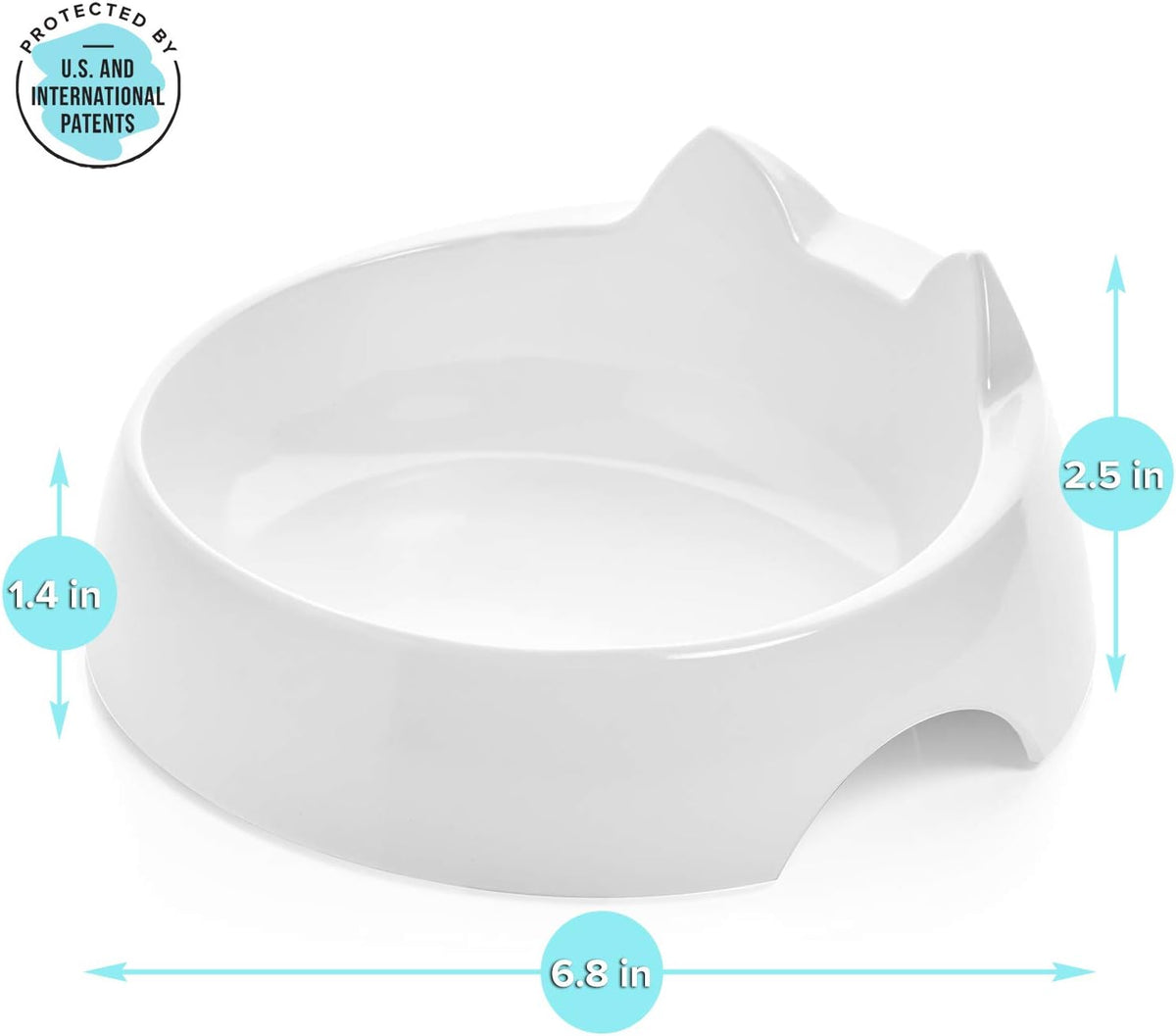 CatGuru Cat Bowls, Whisker-Friendly Cat Water Bowl - image 3