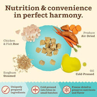 Primal Kibble in The Raw, Freeze Dried Cat Food, Chicken & Fish, Scoop & Serve, Made with Raw Protein, Whole Ingredient Nutrition, Crafted in The USA, Dry Cat Food, 24 Ounce (1.5 lb) Bag