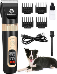 Dog Clippers for Grooming, 4-Speed & LCD - Black / C95