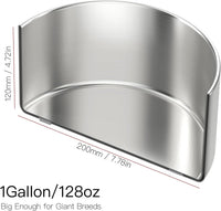 Feedoo 1Gallon Double Layer 304 Stainless Steel Dog Bowl - 3.8L - image 2